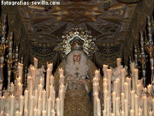 Foto de Nuestra Señora de los Ángeles de la Hermandad de los Negritos de la Semana Santa de Sevilla