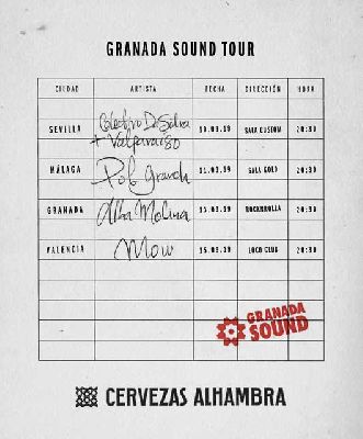 Cartel del ciclo de conciertos Granada Sound Tour 2019