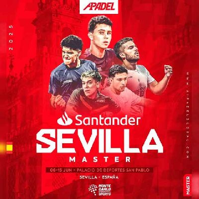 Cartel del A1 Pádel Master Sevilla 2025