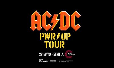 Cartel del concierto de AC/DC en Sevilla 2024