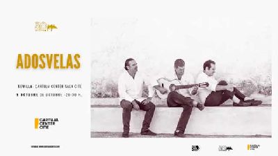 Cartel del concierto de A dos velas en el Cartuja Center de Sevilla 2025