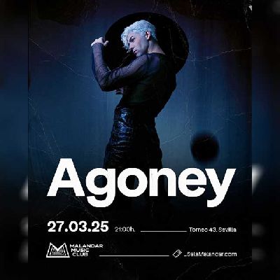 Cartel del concierto de Agoney en Malandar Sevilla 2025