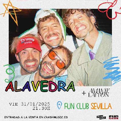 Cartel del concierto de Alavedra y Amante Laffon en FunClub Sevilla 2025