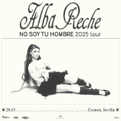 Cartel del concierto Alba Reche en Custom Sevilla 2025