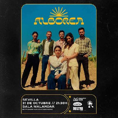 Cartel del concierto de Alborea en Malandar Sevilla 2023