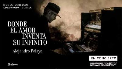 Cartel del concierto de Alejandro Pelayo en el Cartuja Center de Sevilla 2025