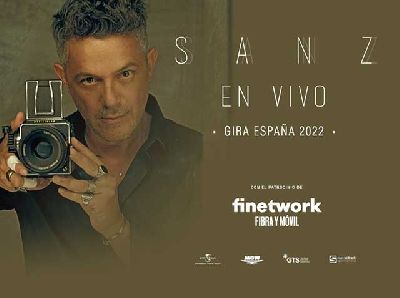 Cartel del concierto de Alejandro Sanz en Sevilla, gira Sanz en vivo 2022