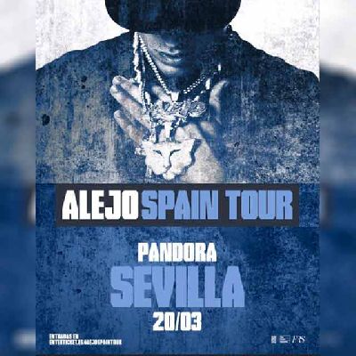 Cartel del concierto de Alejo en Pandora Sevilla 2026
