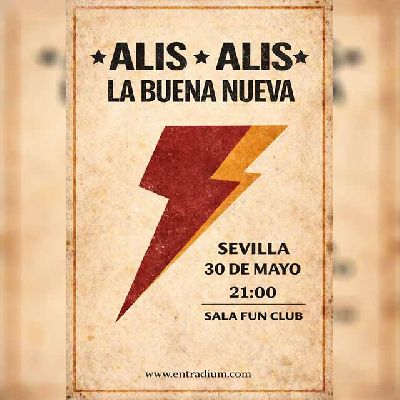 Cartel del concierto de Alis y La Buena Nueva en FunClub Sevilla 2026