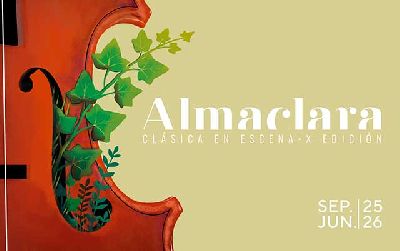 Cartel del ciclo Almaclara Clásica en escena 2025-2026 en la Sala Cero de Sevilla