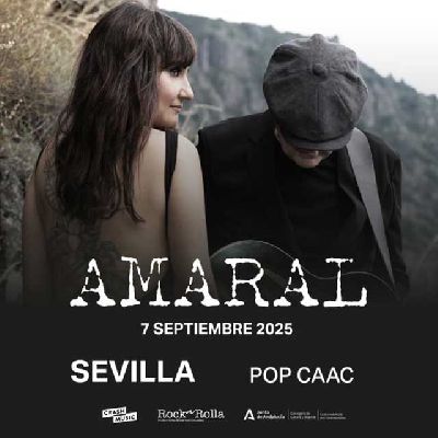 Cartel del concierto de Amaral en Pop CAAC Sevilla 2025