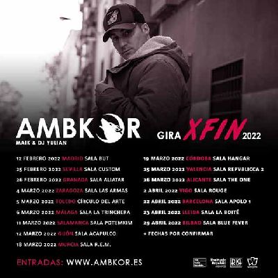 Cartel de la gira XFIN de Ambkor