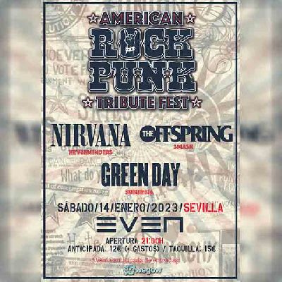Cartel del concierto de American Rock Punk en la Sala Even Sevilla 2023