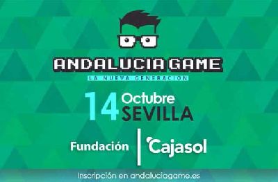 Cartel de Andalucía Game en Cajasol Sevilla 2023
