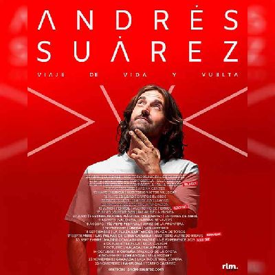 Cartel de a gira Viaje de vida y vuelta 2023 de Andrés Suárez