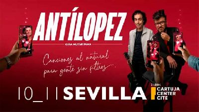 Cartel del concierto de Antílopez en el Cartuja Center de Sevilla 2023
