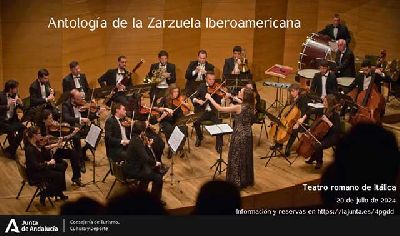 Cartel de la Antología de la Zarzuela Iberoamericana en el Teatro Romano de Itálica 2024