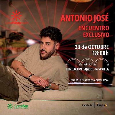 Cartel de Antonio José en Cajasol Sevilla 2025