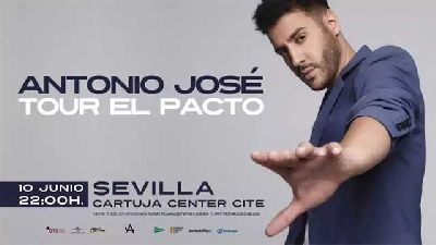 Cartel del concierto de Antonio José en el Cartuja Center de Sevilla 2023
