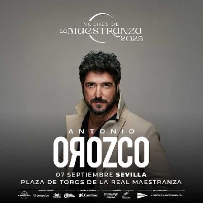 Cartel del concierto de Antonio Orozco en Sevilla 2025