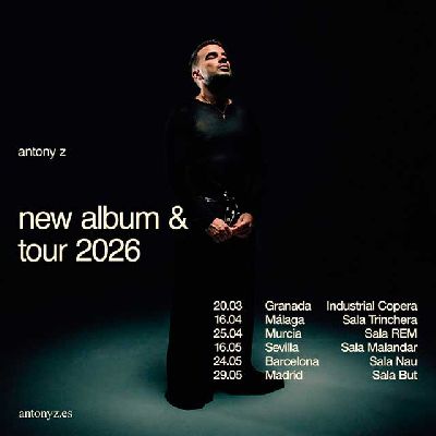 Cartel de la gira 2026 de Antony Z