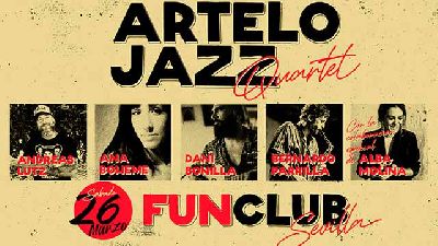 Cartel del concierto de ArteloJazz Quartet en FunClub Sevilla 2022