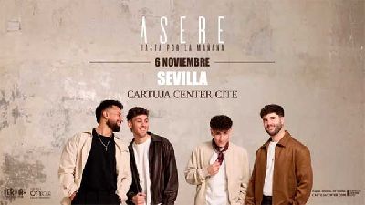 Cartel del concierto de Asere en el Cartuja Center de Sevilla 2026