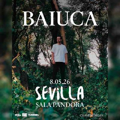 Cartel del concierto de Baiuca en Pandora Sevilla 2026