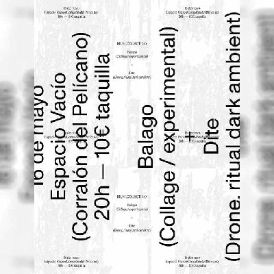 Cartel del concierto de Balago y Dite en el Espacio Vacío de Sevilla 2026