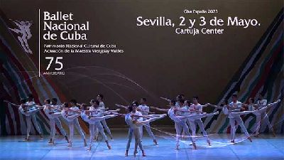 Cartel de Ballet Nacional de Cuba en el Cartuja Center de Sevilla 2023