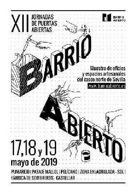 Cartel de Barrio Abierto en Sevilla 2019