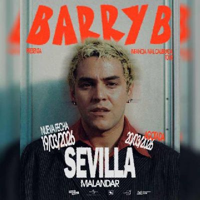 Cartel del concierto de Barry B en Malandar Sevilla 2026