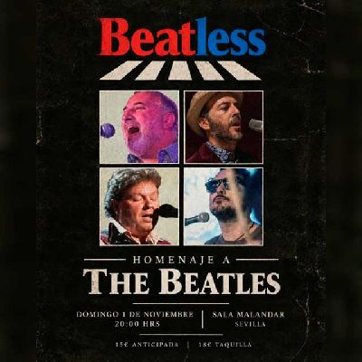 Cartel del concierto de Beatless en Malandar Sevilla 2026