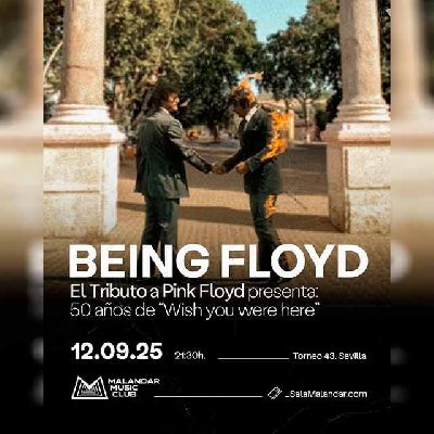 Cartel del concierto de Being Floyd en Malandar Sevilla 2025