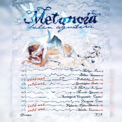 Cartel de la gira Metanoia Tour 2024 de Belén Aguilera