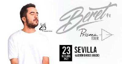 Cartel del concierto de Beret en el Auditorio Rocío Jurado de Sevilla 2021