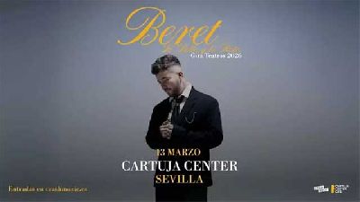 Cartel del concierto de Beret en el Cartuja Center de Sevilla 2026