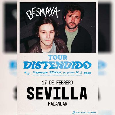 Cartel del concierto de Besmaya en Malandar Sevilla 2023