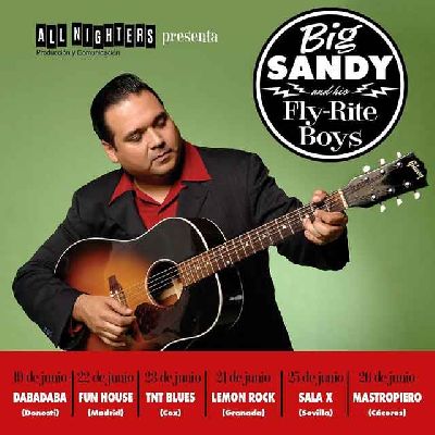 Cartel de la gira europea de Big Sandy & His Fly-Rite Boys