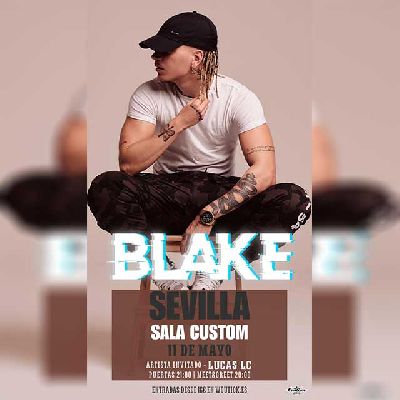 Cartel del concierto de Blake en Custom Sevilla 2024