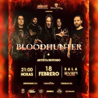 Cartel del concierto de Bloodhunter en la Sala Even Sevilla 2023