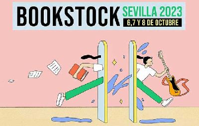 Cartel de la sexta edición del Bookstock Sevilla en el CICUS de Sevilla