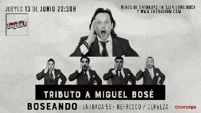 Cartel del concierto de Boseando en la sala Long Rock Sevilla 2019