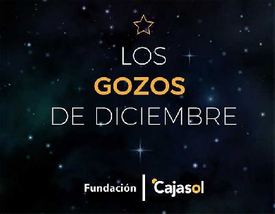 Cartel de los Gozos de diciembre 2021 en Cajasol Sevilla