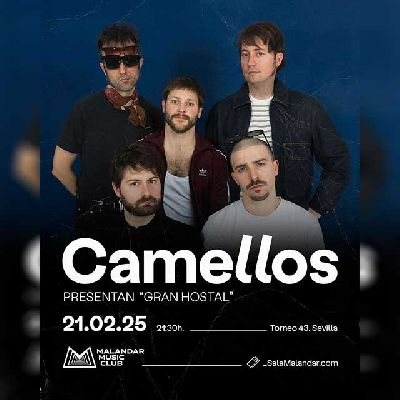 Cartel del concierto de Camellos en Malandar Sevilla 2025