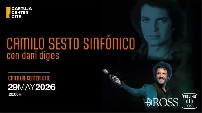 Cartel del concierto Camilo Sesto sinfónico en el Cartuja Center de Sevilla 2026