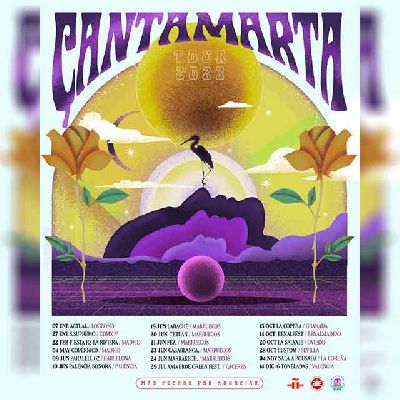 Cartel de la gira Tour 2023 del grupo Çantamarta