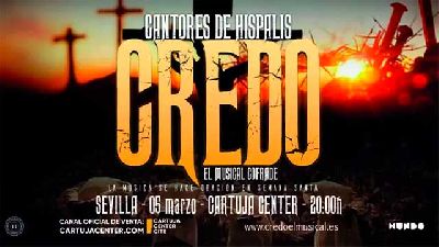 Cartel del concierto de Cantores de Híspalis en el Cartuja Center de Sevilla 2026