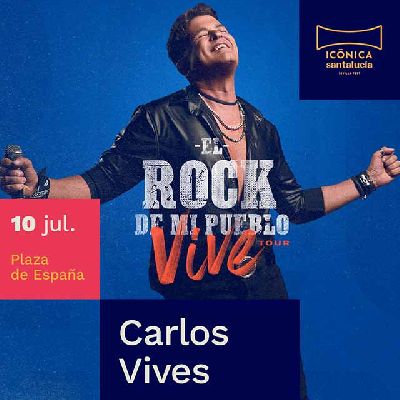 Cartel del concierto de Carlos Vives en el festival Icónica Sevilla Fest 2024