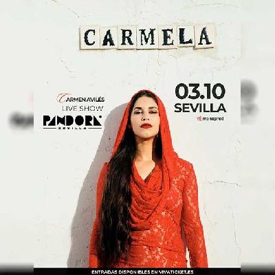 Cartel de Carmela Live Show en Pandora Sevilla 2026